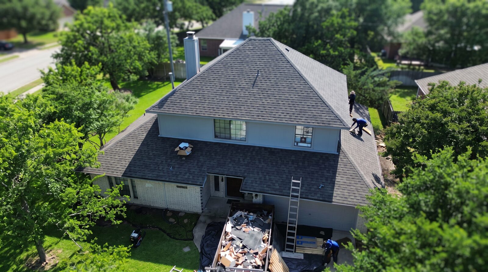 Completed roofing project by Tilt Roofing & Restoration