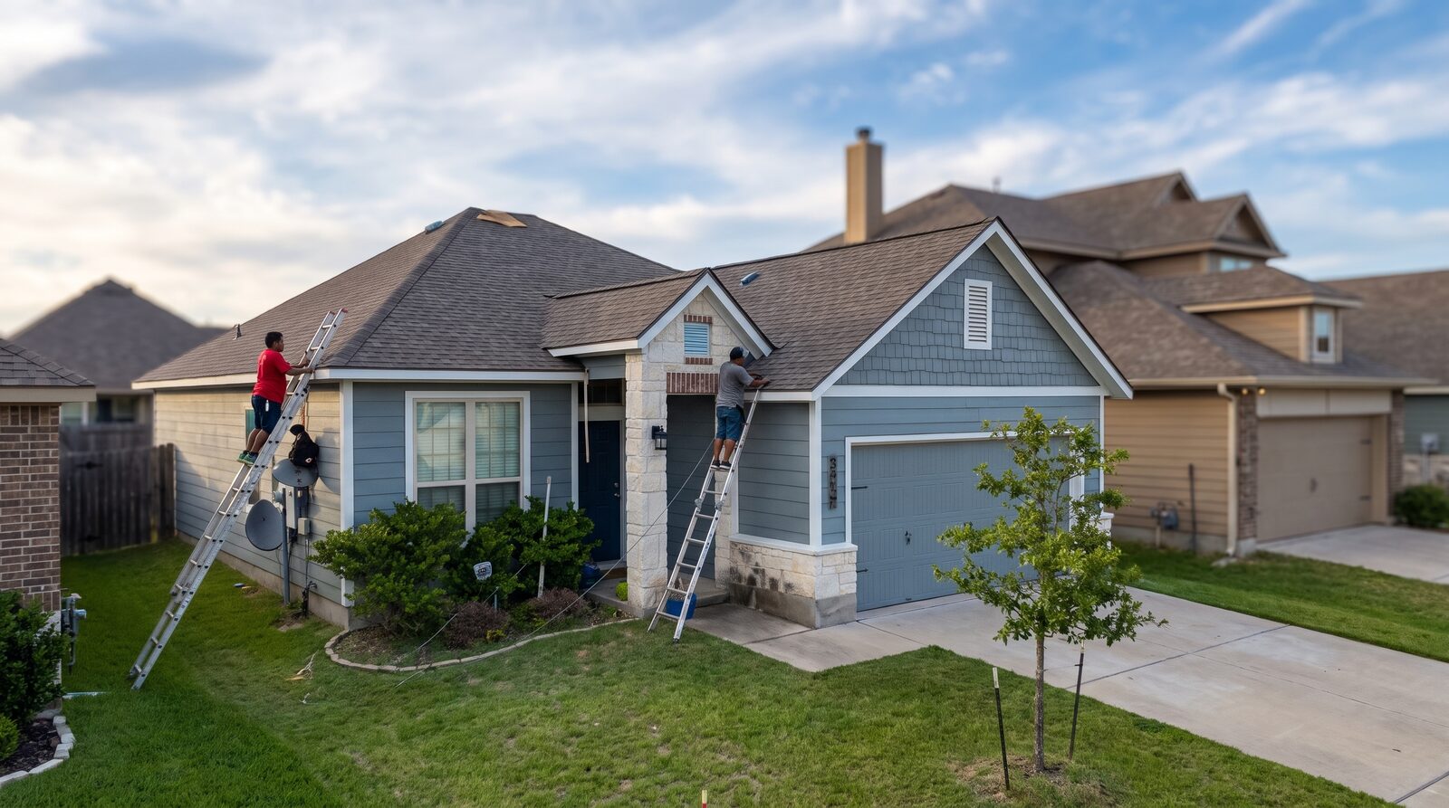 Completed roofing project by Tilt Roofing & Restoration